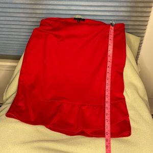 Size 12, 19” Red skirt, from The Limited